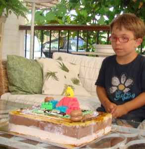 Tarta de cumpleaños de Lego