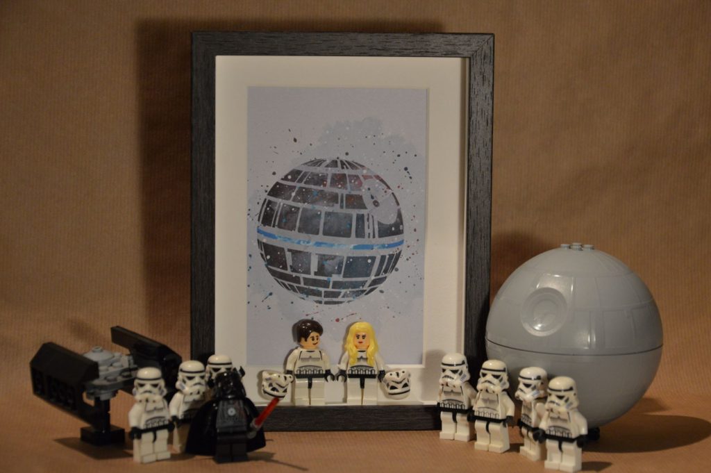 Cuadros de lego san valentín star wars storm troopers